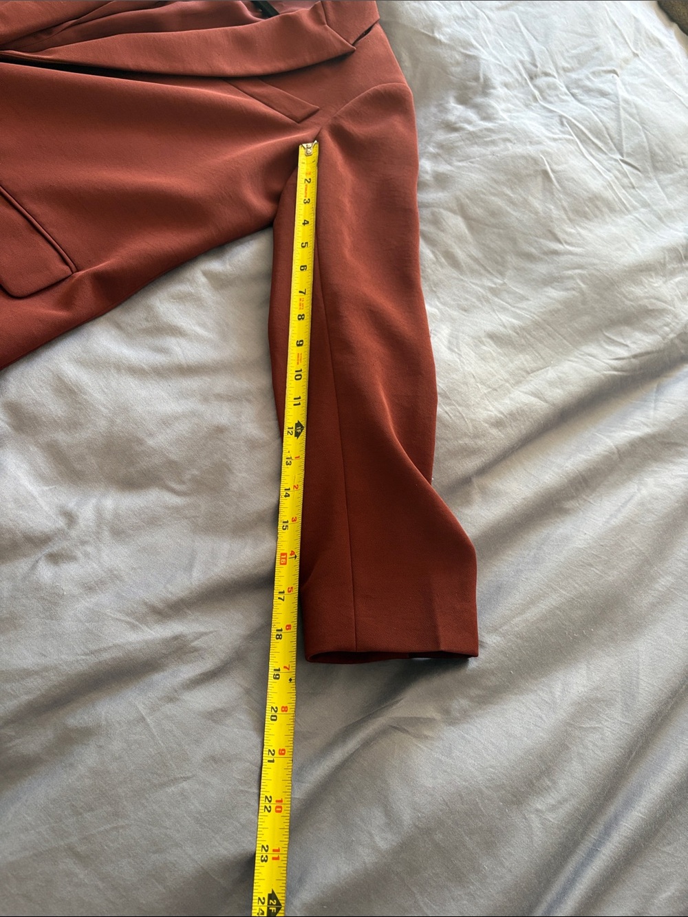 Vince Rust-Orange Single-Button Blazer - Picture 5 of 8